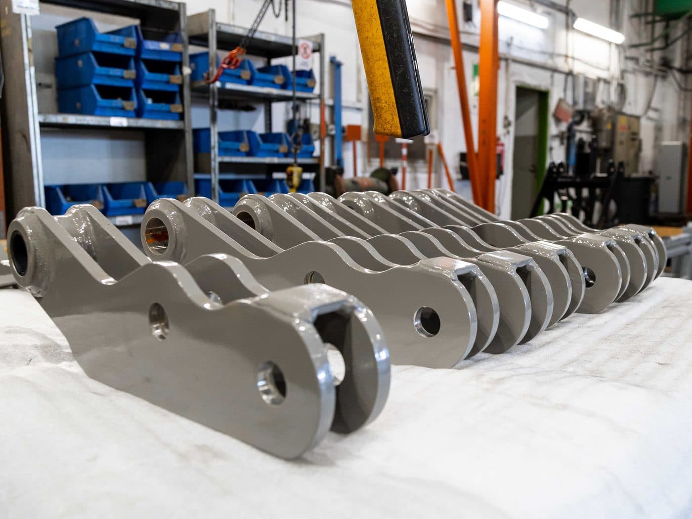 Detail view of a precision-manufactured steel component at Kapos Atlas