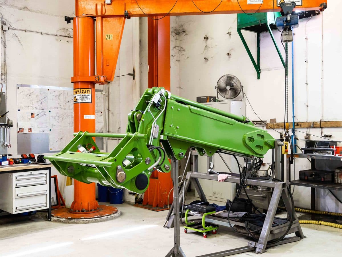 Final wheel-loader sub-assembly ready for installation